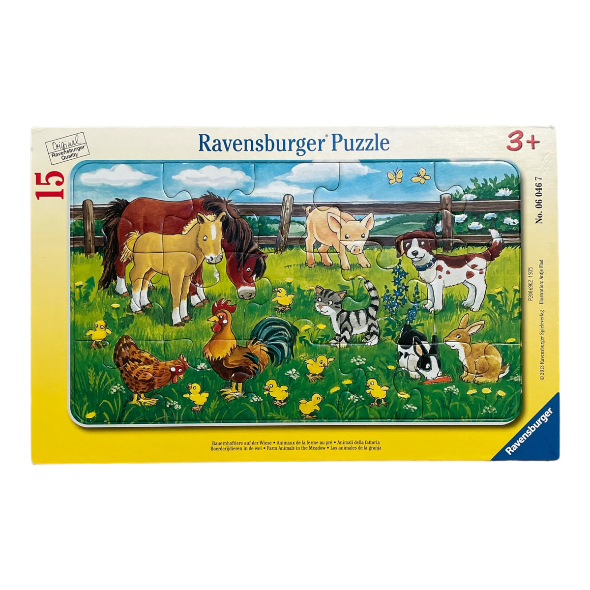 Ravensburger - Bauernhoftiere auf der Wiese - Puzzle - 15 Teile