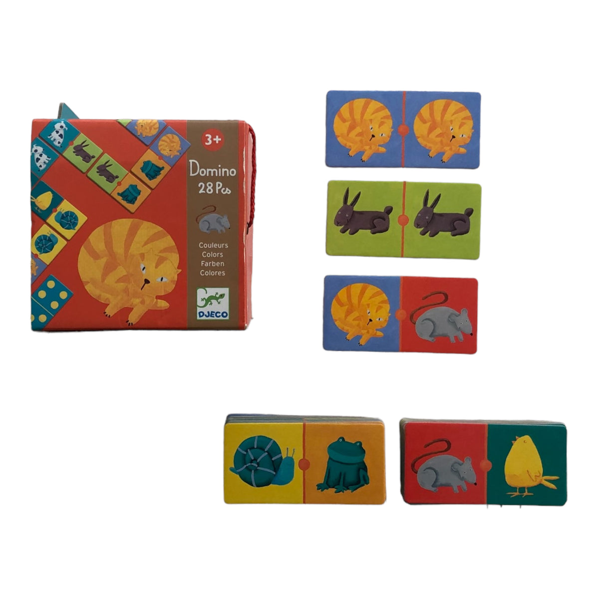 Djeco Domino Farben 28 Stück