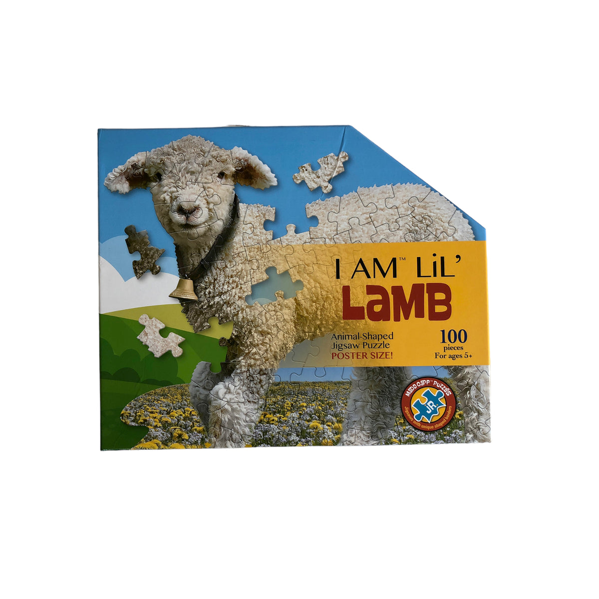Je suis Lil' Lamb - Puzzle en forme d'animal - 100 pièces