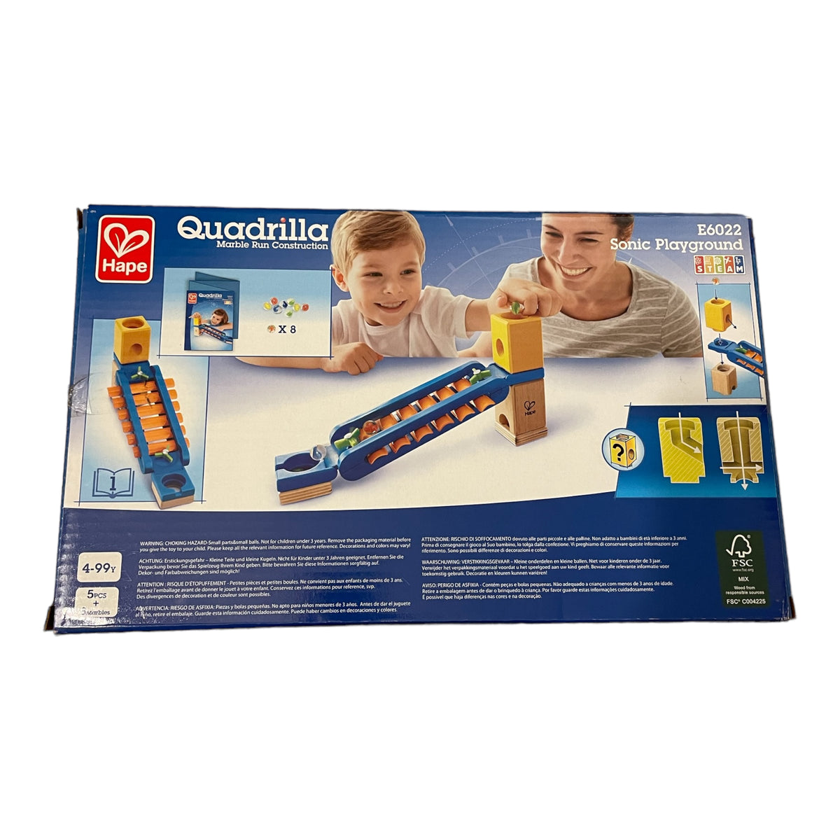 Hape Marble Run Construction - Sonic Playground E6022 - with original box