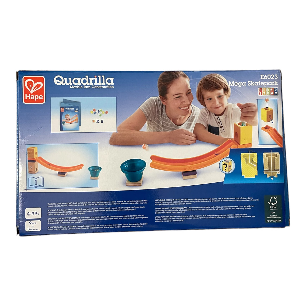 Construction de Hape Marble Run - Méga Skatepark E6023
