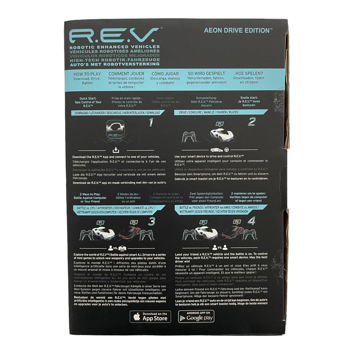 Véhicules robotisés améliorés (REV) Aeon Drive Edition Bataille contre les véhicules à intelligence artificielle