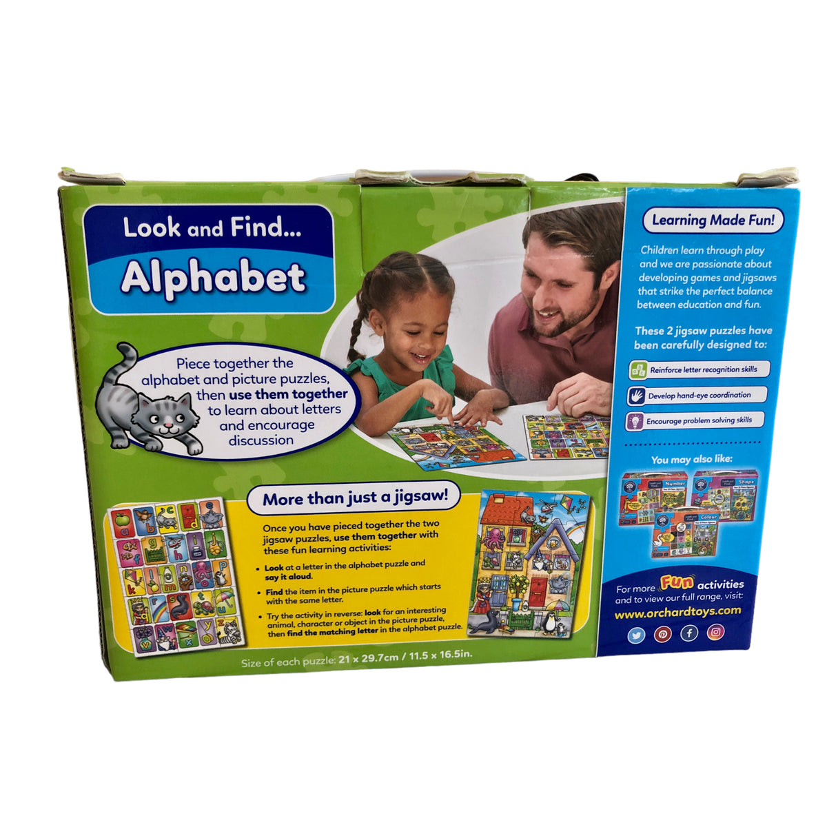 Look and find - Alphabet - Two 15 piece Jigsaws
