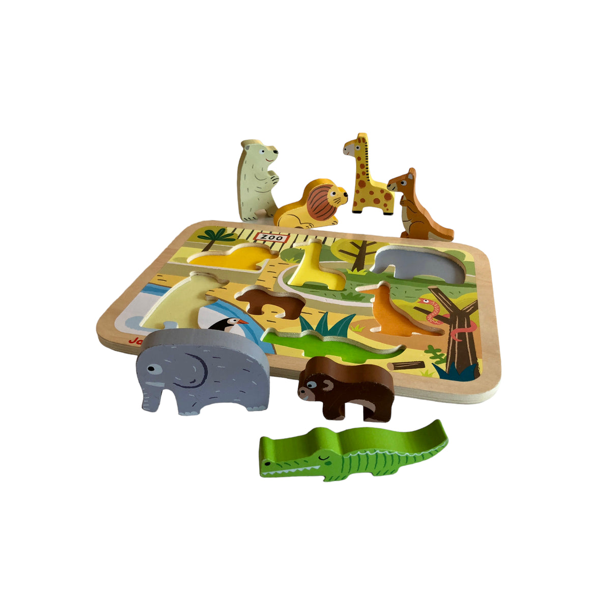 Janod - Chunky zoo Puzzle - 7 pieces