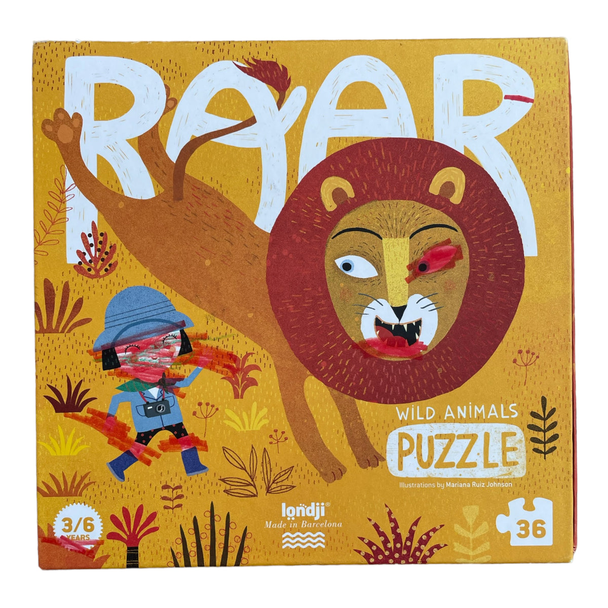 Londji - Wild animals - 36 pieces puzzle