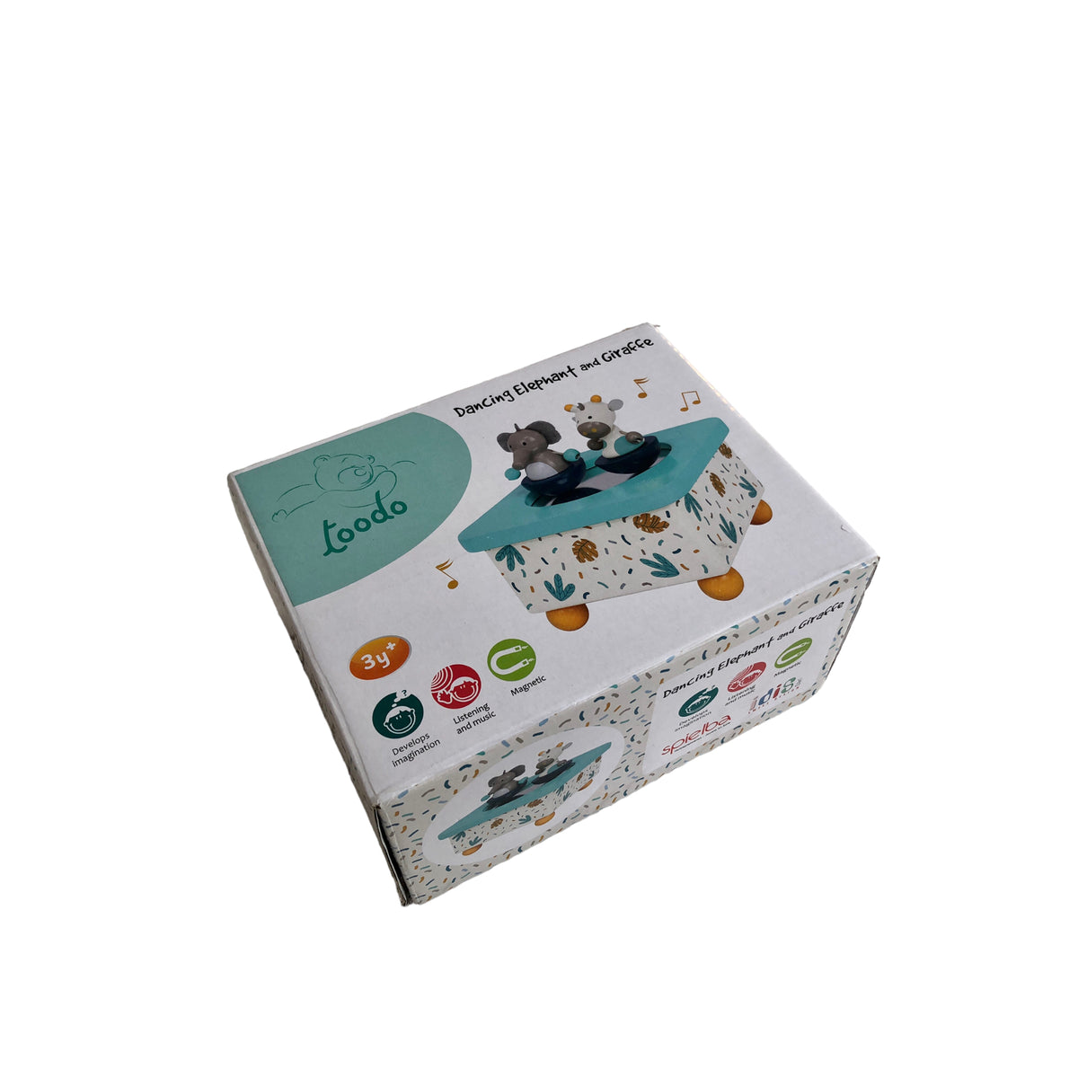 idiS - Dancing Elephant & Giraffe wind-up musical box