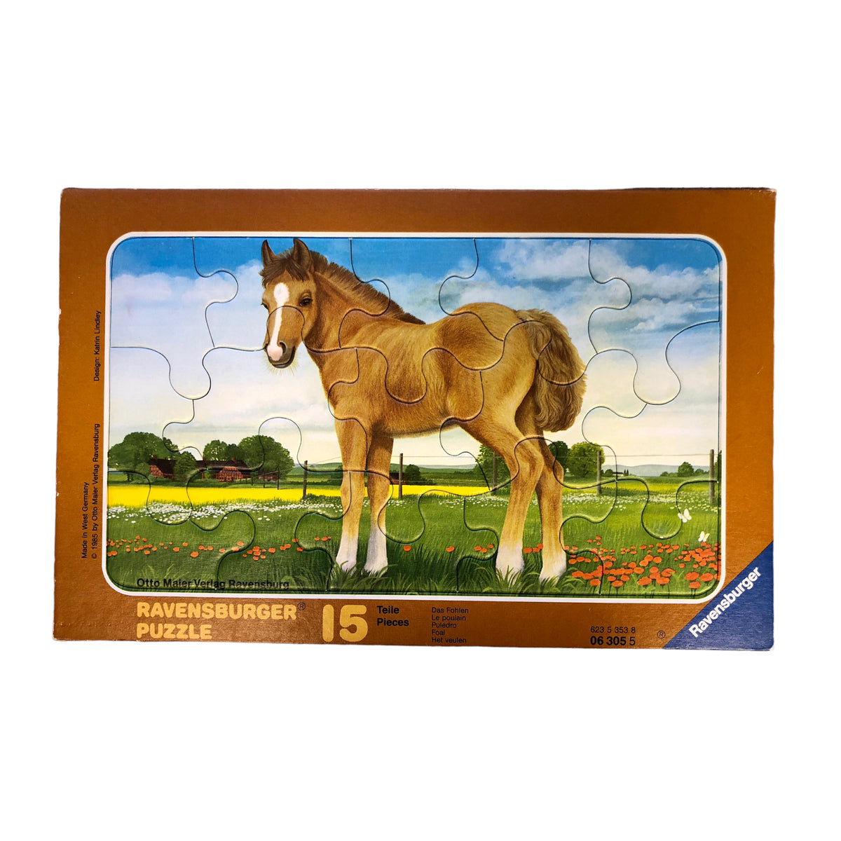 Ravensburger - Puzzle Poulain, 15 pièces
