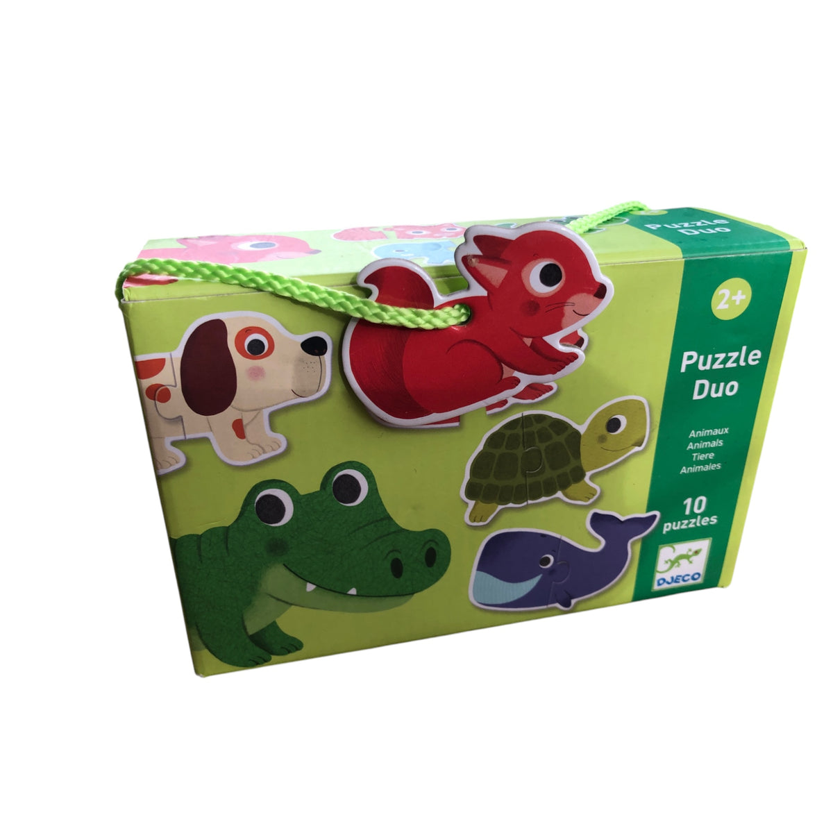 Djeco - Puzzle Duo Animaux (10 puzzles)