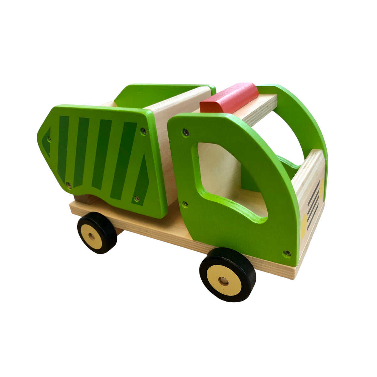 Wooden garbage truck