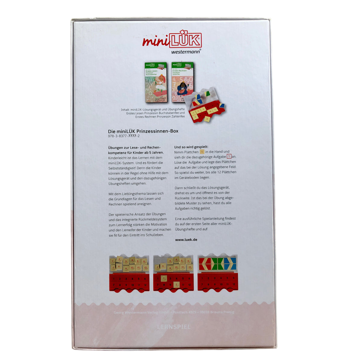 MiniLÜK-Set. Vorschule/1. Klasse - Mathematik: Prinzessinnen-Box (deutsche Version)