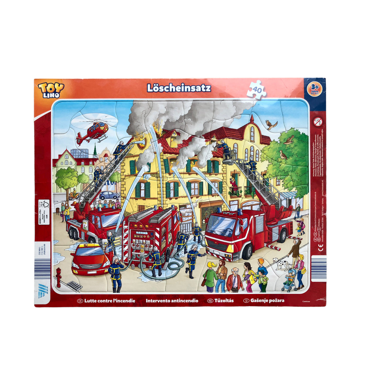 Feuerwehr – Rahmenpuzzle mit 40 Teilen
