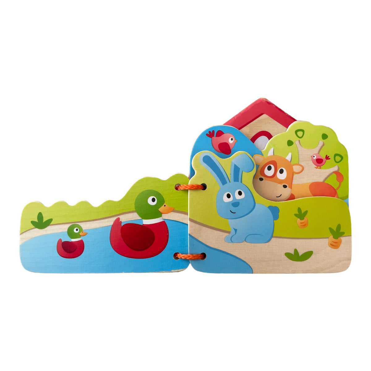 Hape Baby Book Animals on the farm - Wood toy