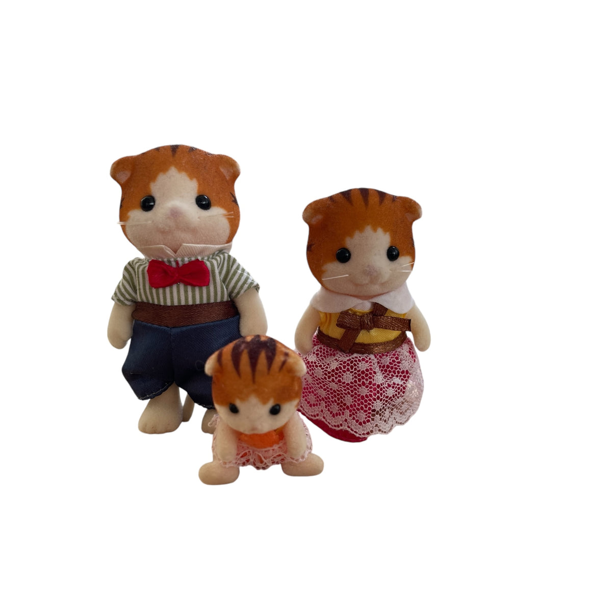 Sylvanian Families - Maple Cat family - Father with daughters