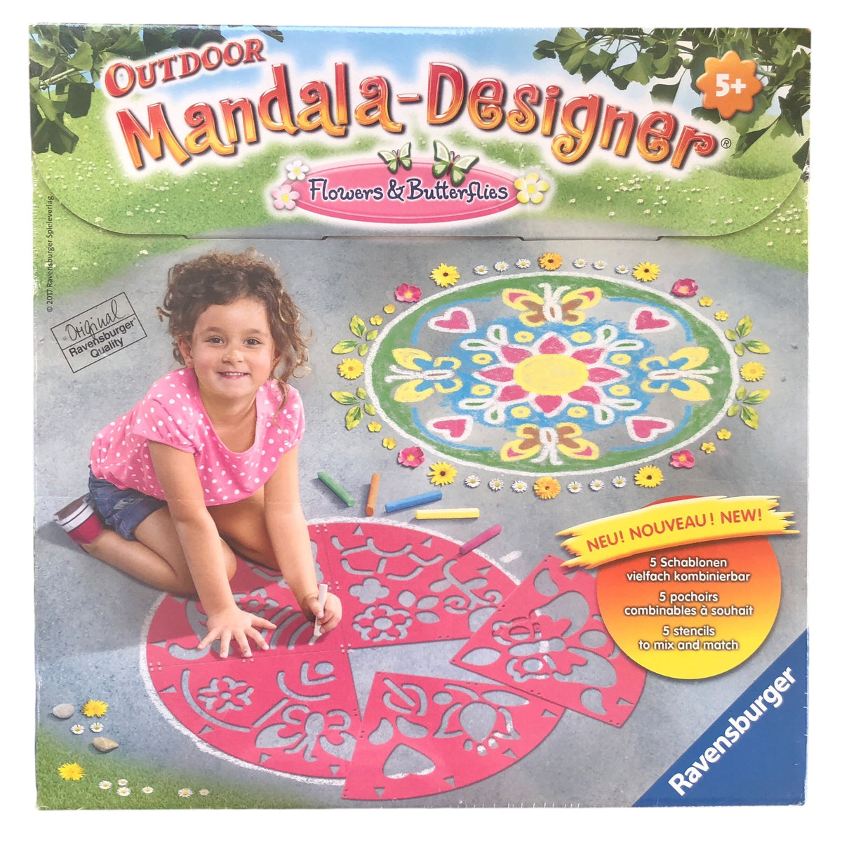 Outdoor Mandala Designer - Blumen und Schmetterlinge