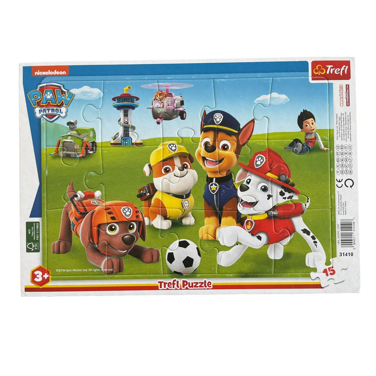 Trefl Puzzle Paw Patrol Partie de Football 15 pièces