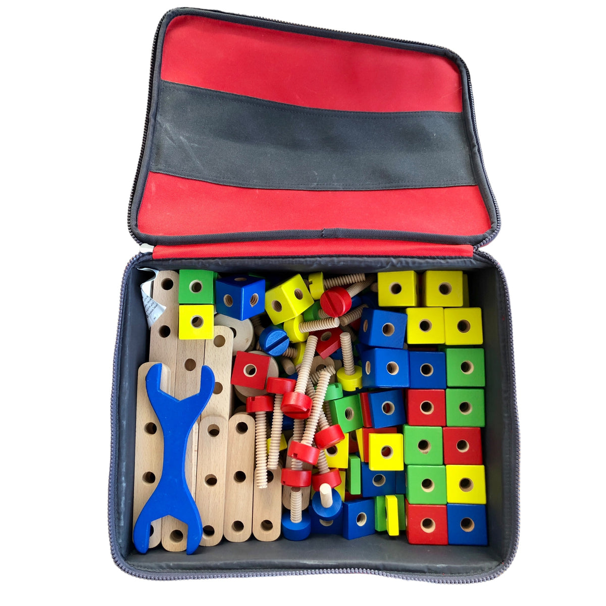 Kinder Kreativ Wooden Construction Set of 180 pieces
