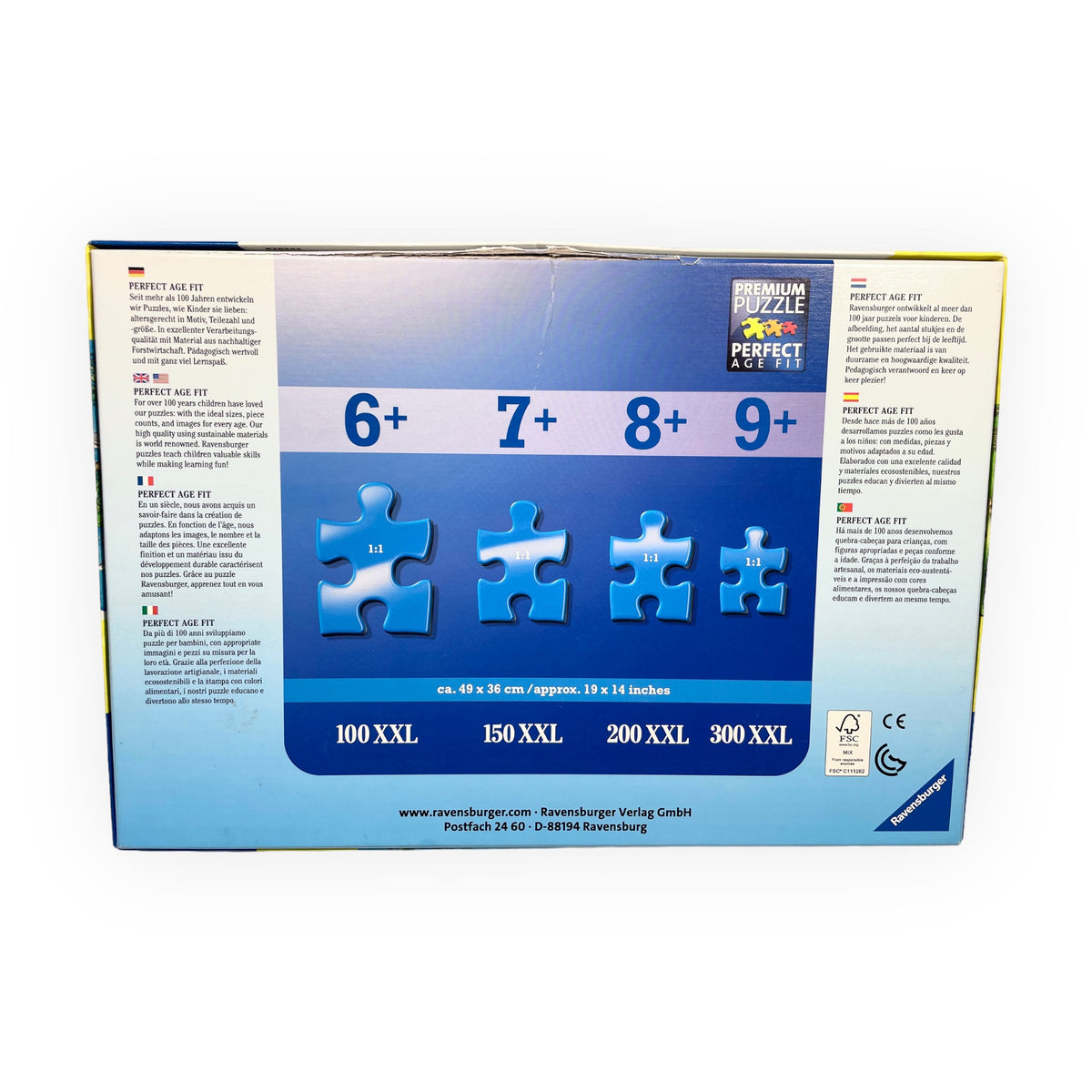Ravensburger Puzzle 100 XXL - World map - 105953