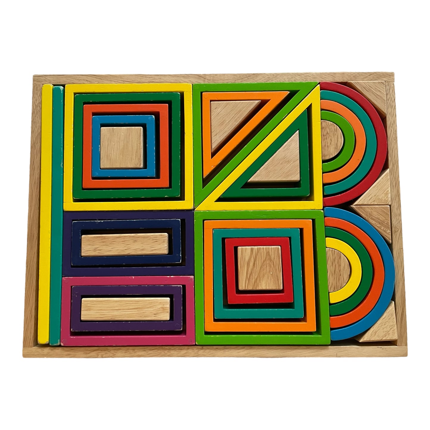 Goki Rainbow building blocks set - Wood