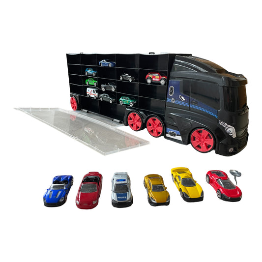 Teamsterz Truck Carry Case mit 23 Autos – Transporter-Tragekoffer