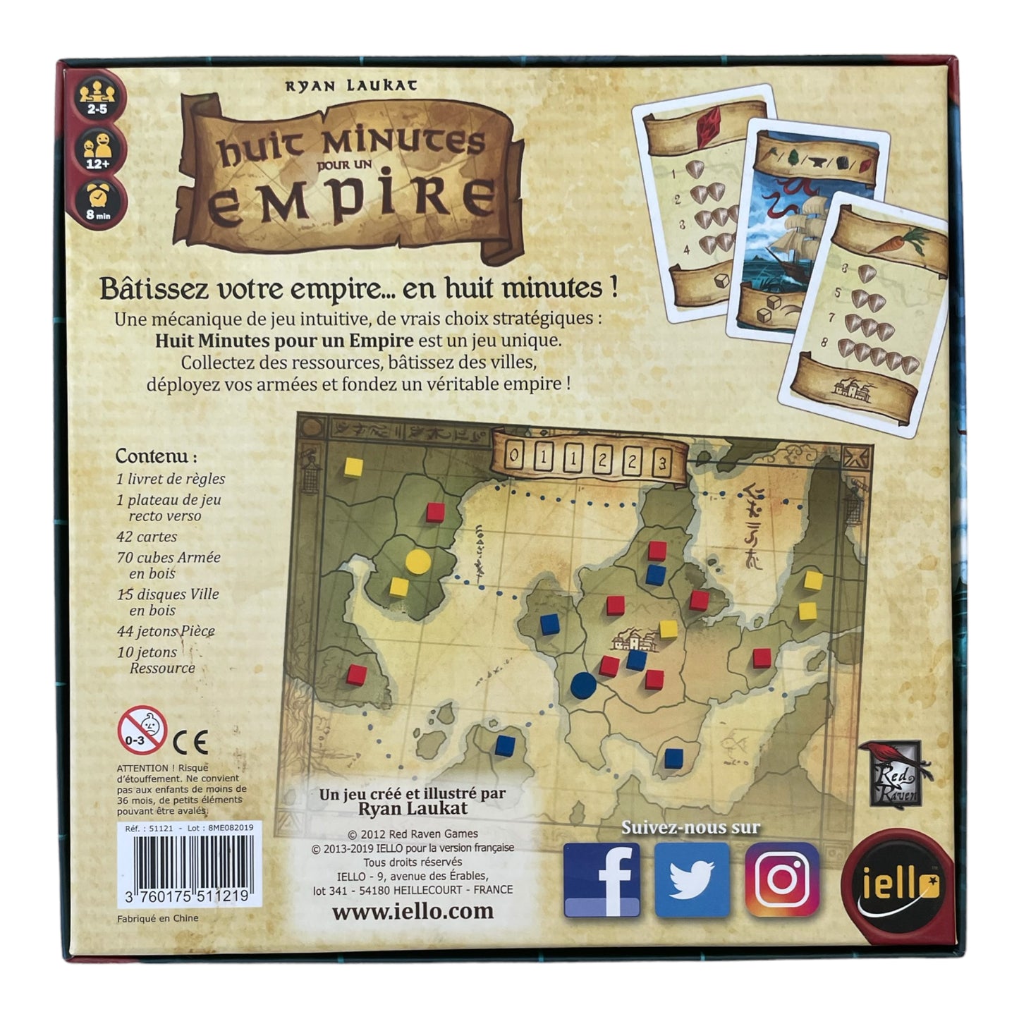 Huit minutes pour un empire - Board Game - French version