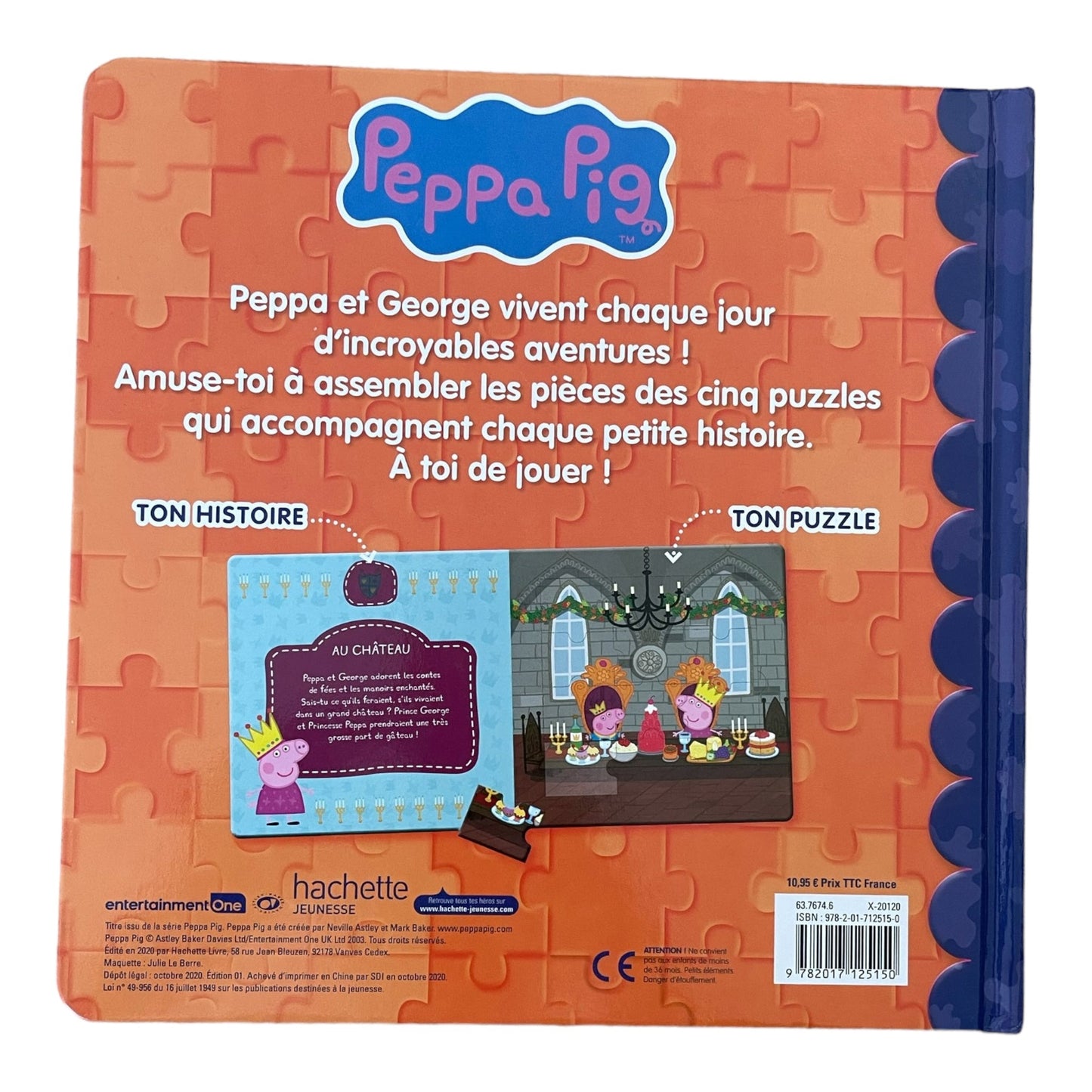 Peppa Pig - My lovely puzzle book - 5 Puzzles - 12 pieces