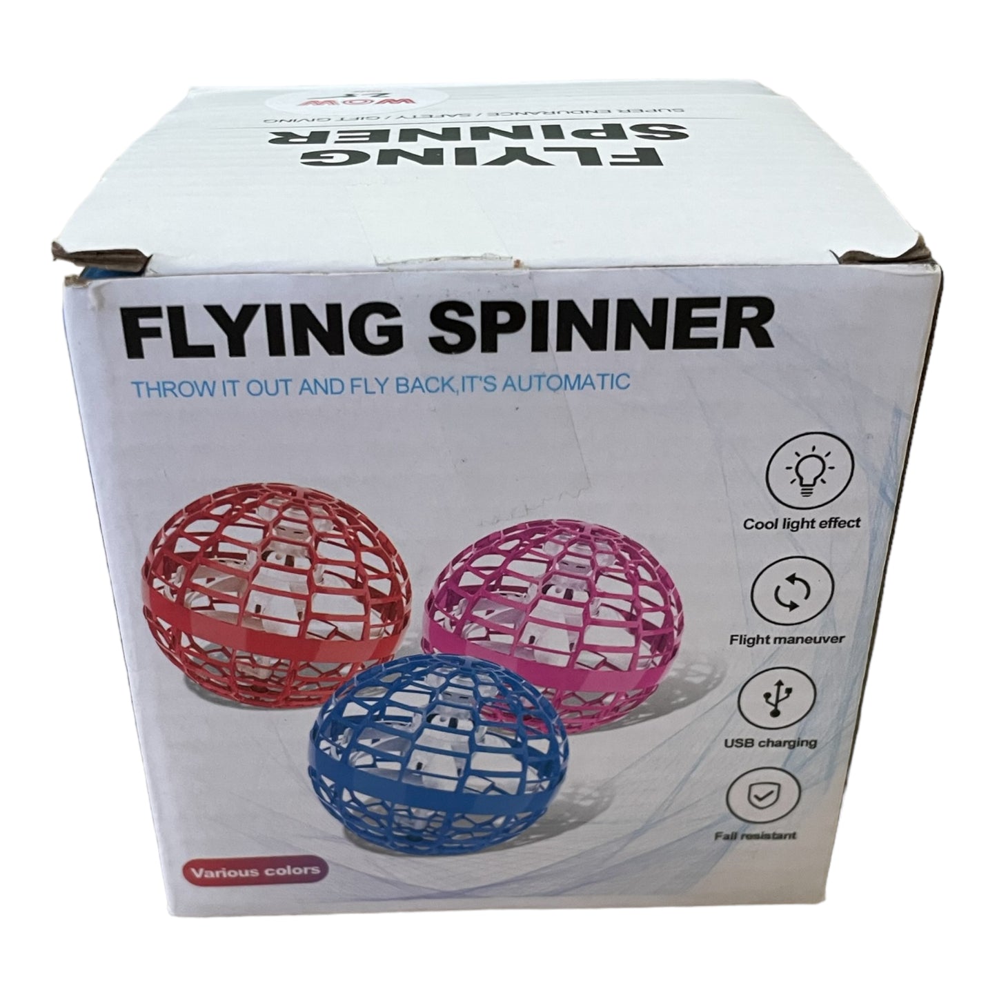 Fyling Spinner - Blue - Drone - Boomerang Flyer with LED effects