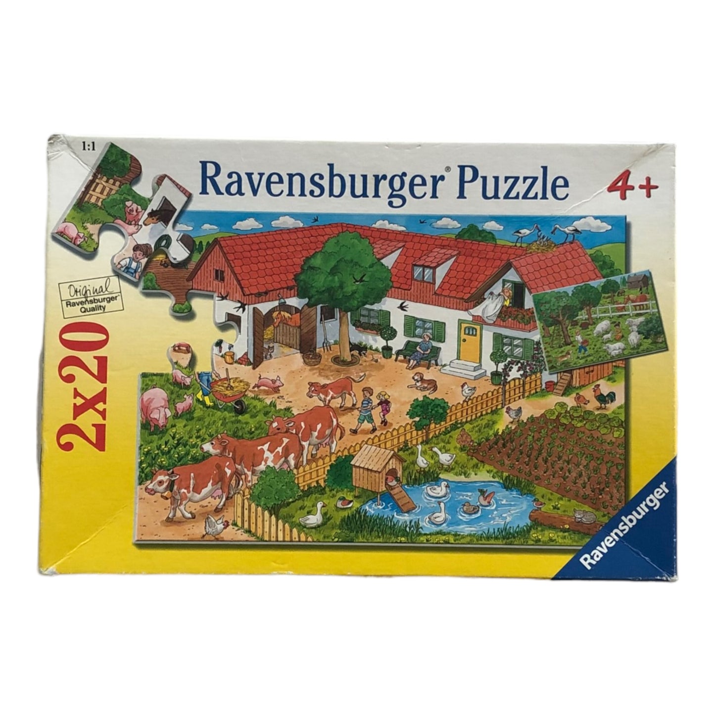 Ravensburger - A day in the farm Puzzle - 2x 20 pieces