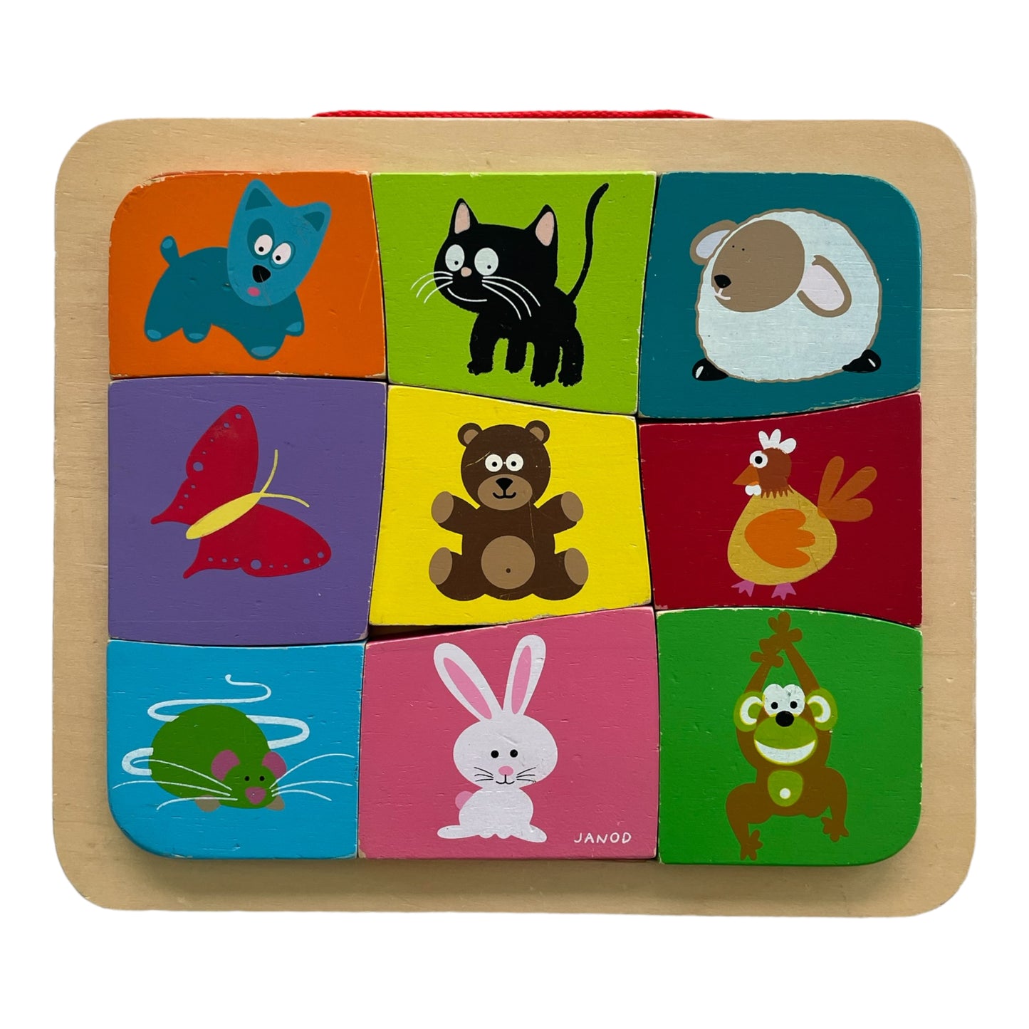 Janod Magnetic Puzzle - Domestic Animals - 9 pieces