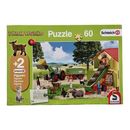 Puzzle du monde de la ferme Schleich - 60 pièces