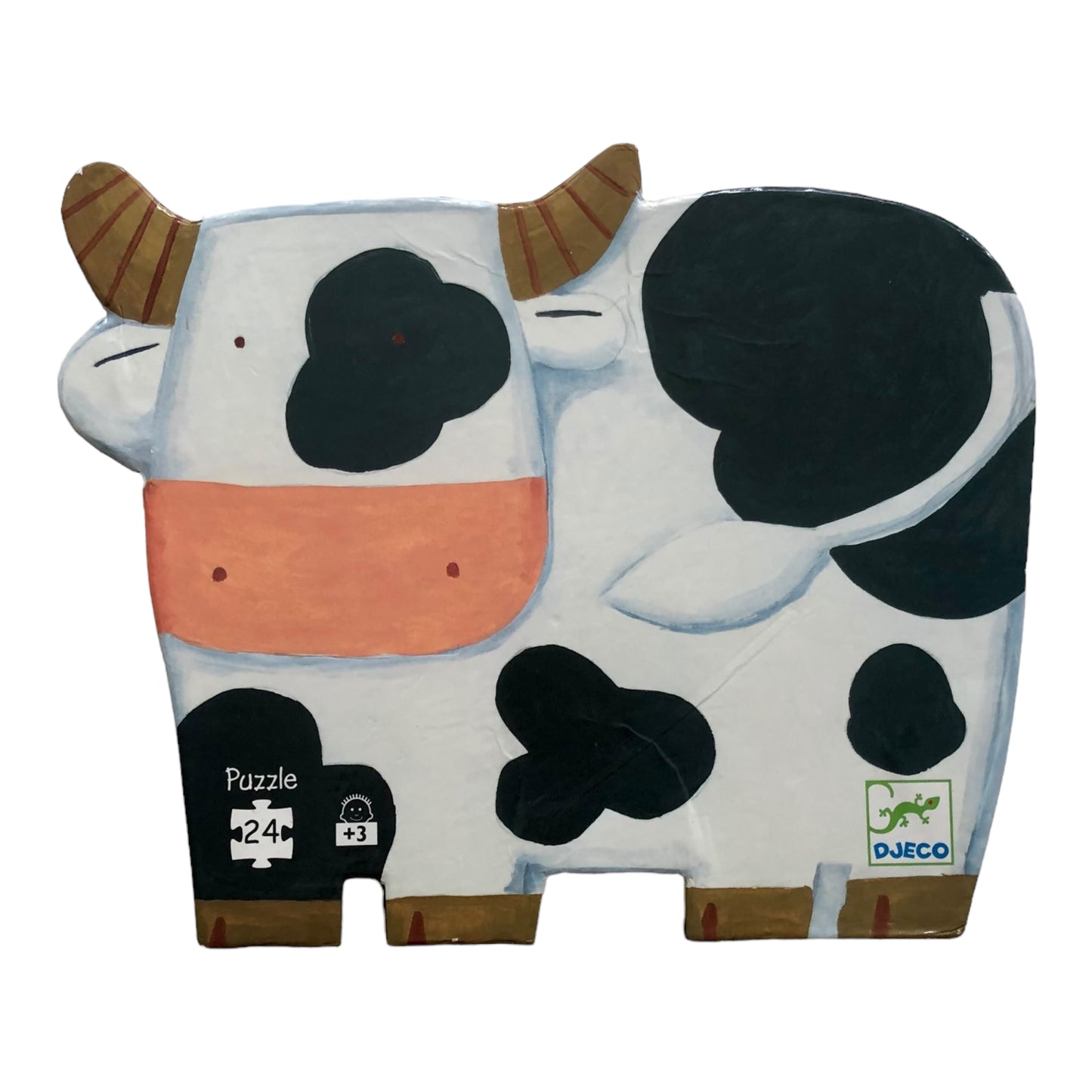 Djeco - The cows on the farm, silhouette puzzle - 24 pieces
