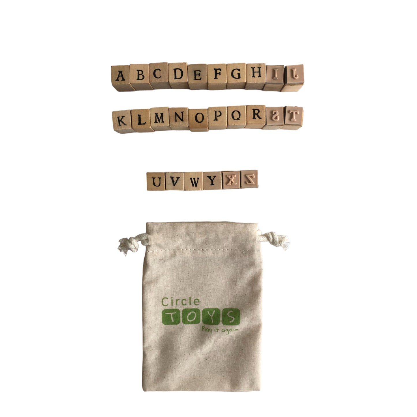 Kit de tampons avec lettres de l'alphabet
