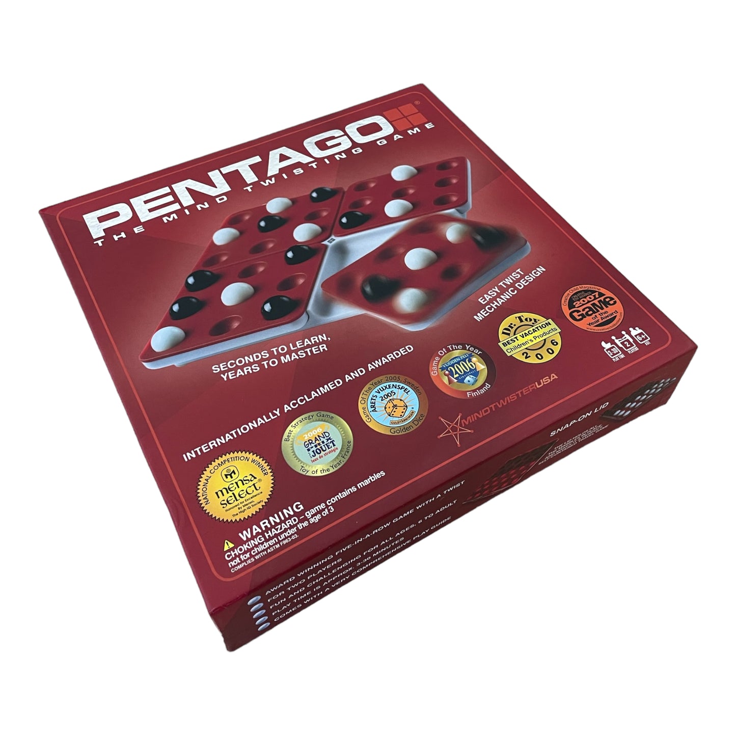 Pentago, the mind twisting game.