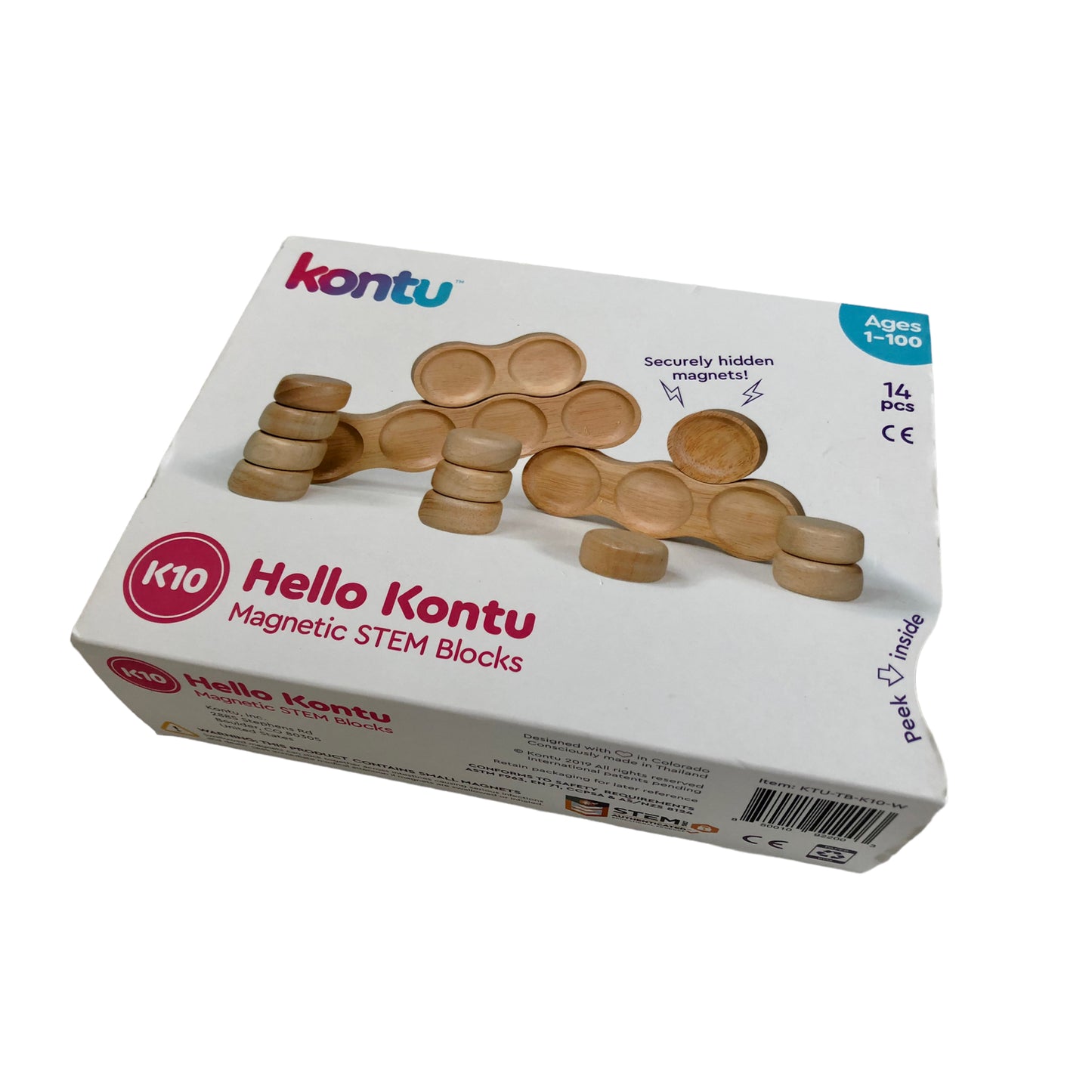 Hello Kontu K10 - Magnetic STEM Blocks - 14 Pieces