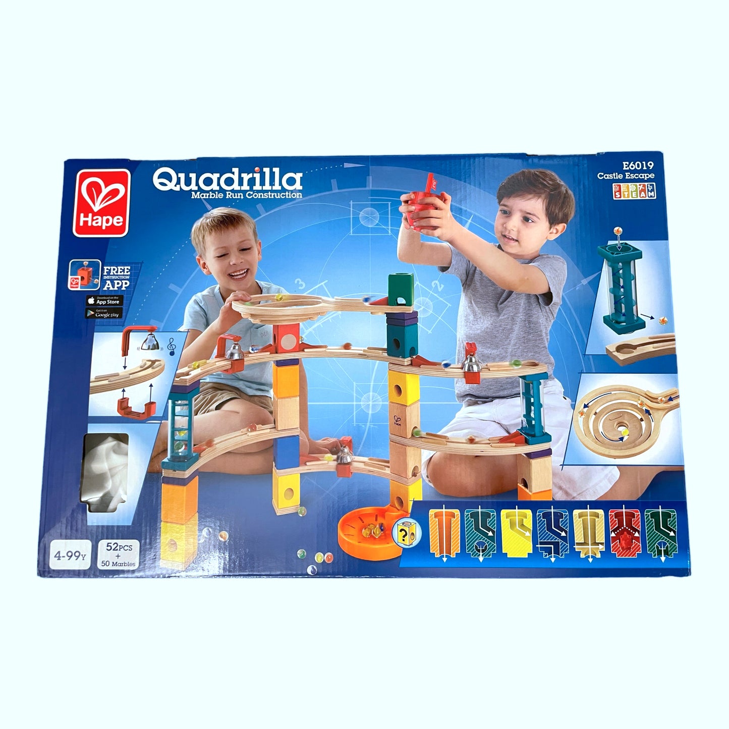 Construction de Hape Marble Run - Évasion du château E6019