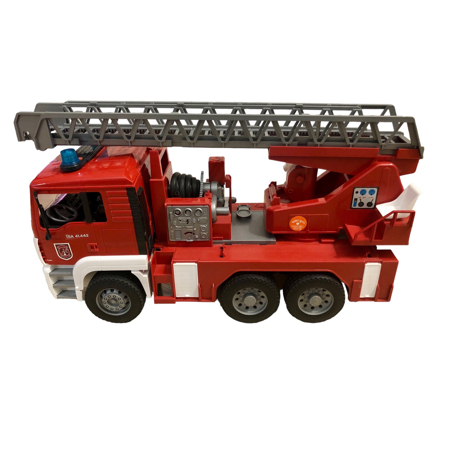 Bruder - Man fire brigade with turntable ladder