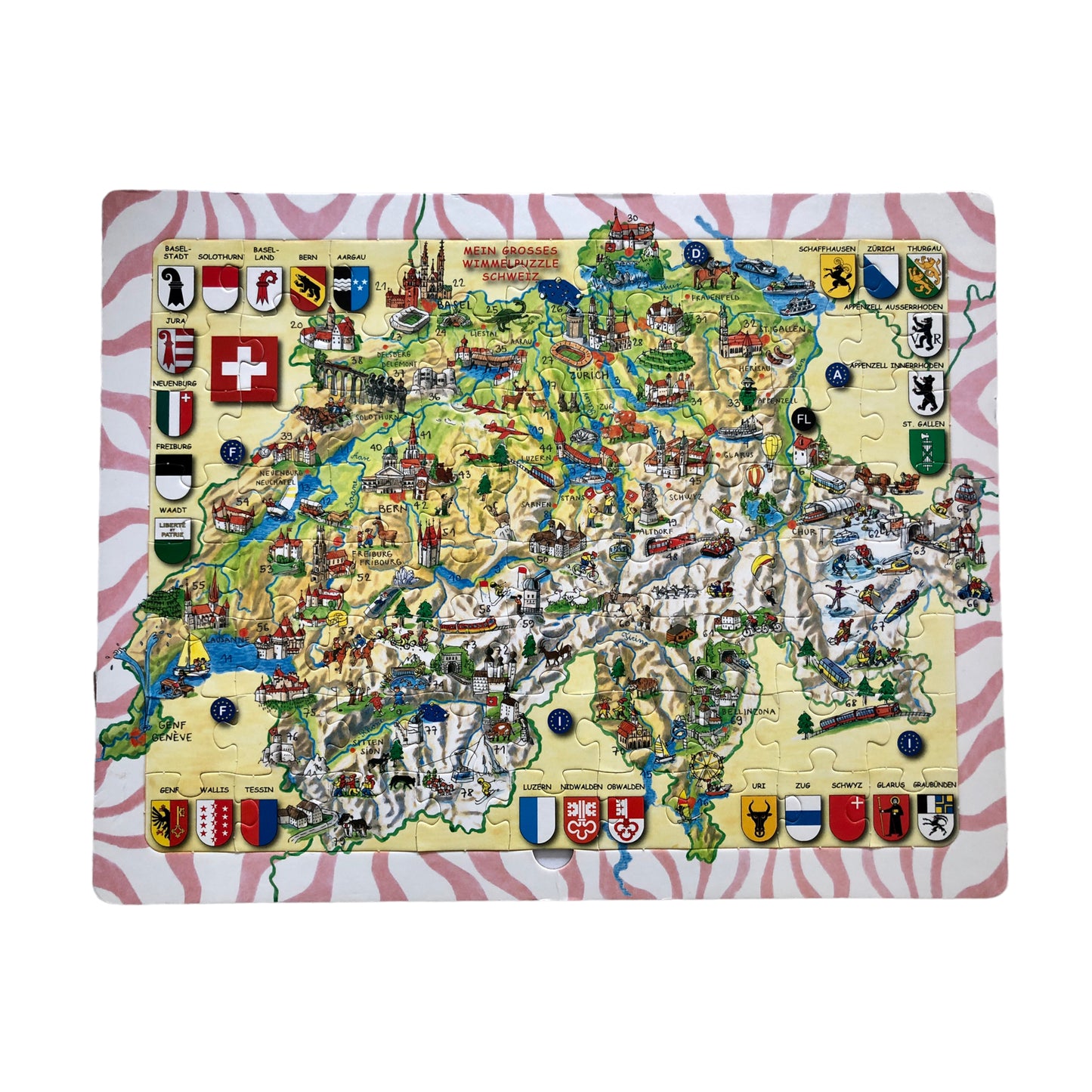 My big Wimmelpuzzle Switzerland - 72 pieces