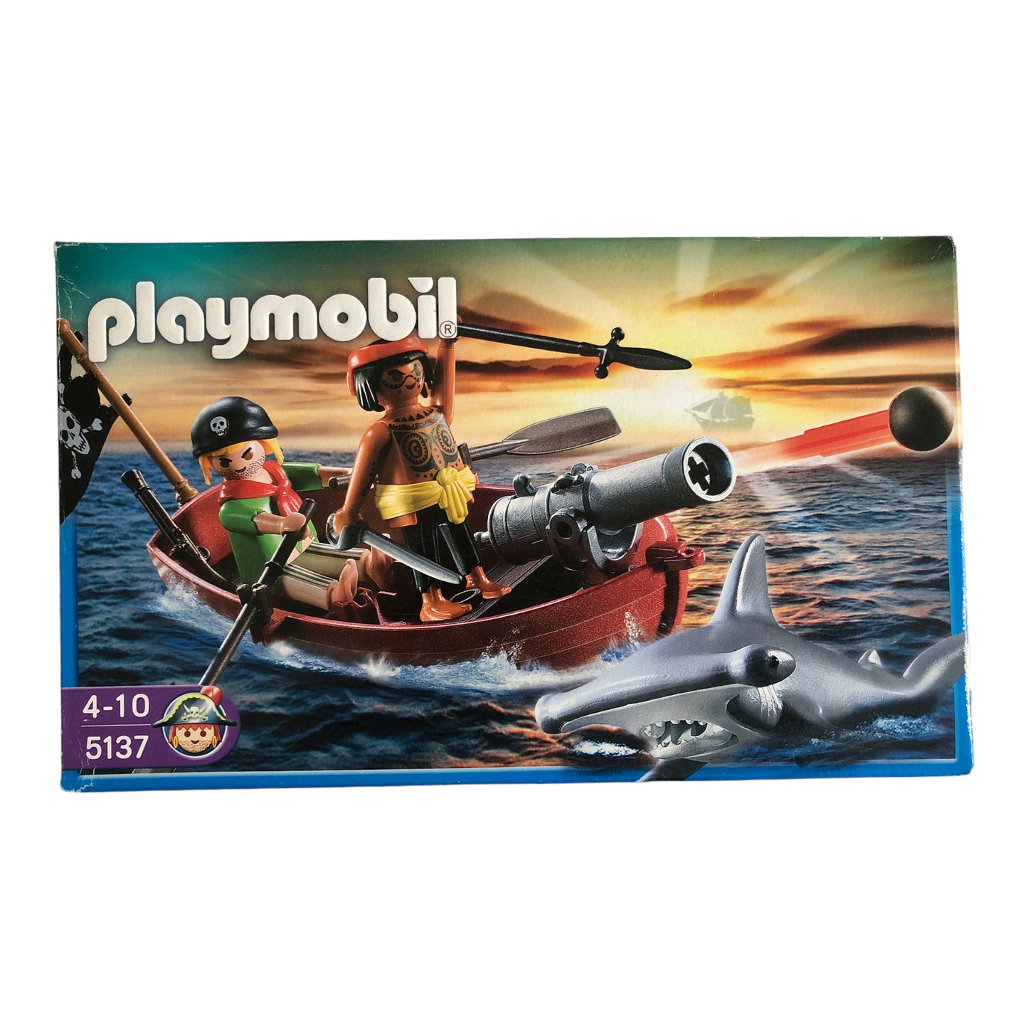 Playmobil - Pirate boat with hammerhead shark