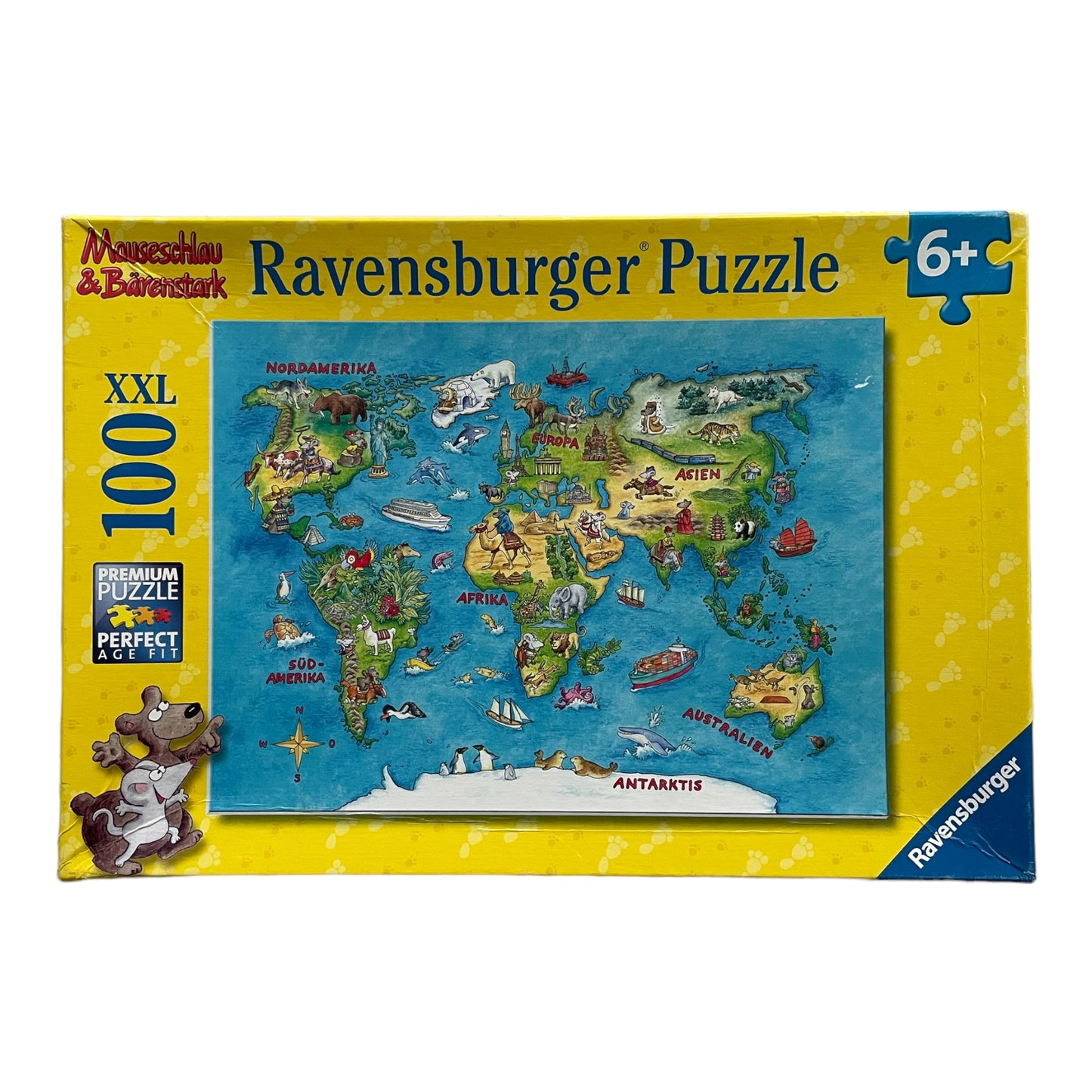 Puzzle Ravensburger 100 XXL - Voyage autour du monde
