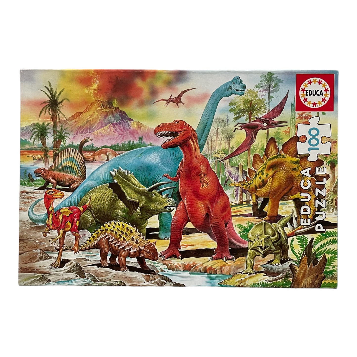 Educa Puzzle Dinosaure 100 pièces XXL