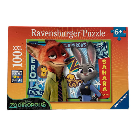 Ravensburger Zootropolis-Puzzle XXL100 – Für die Sicherheit der Tiere!
