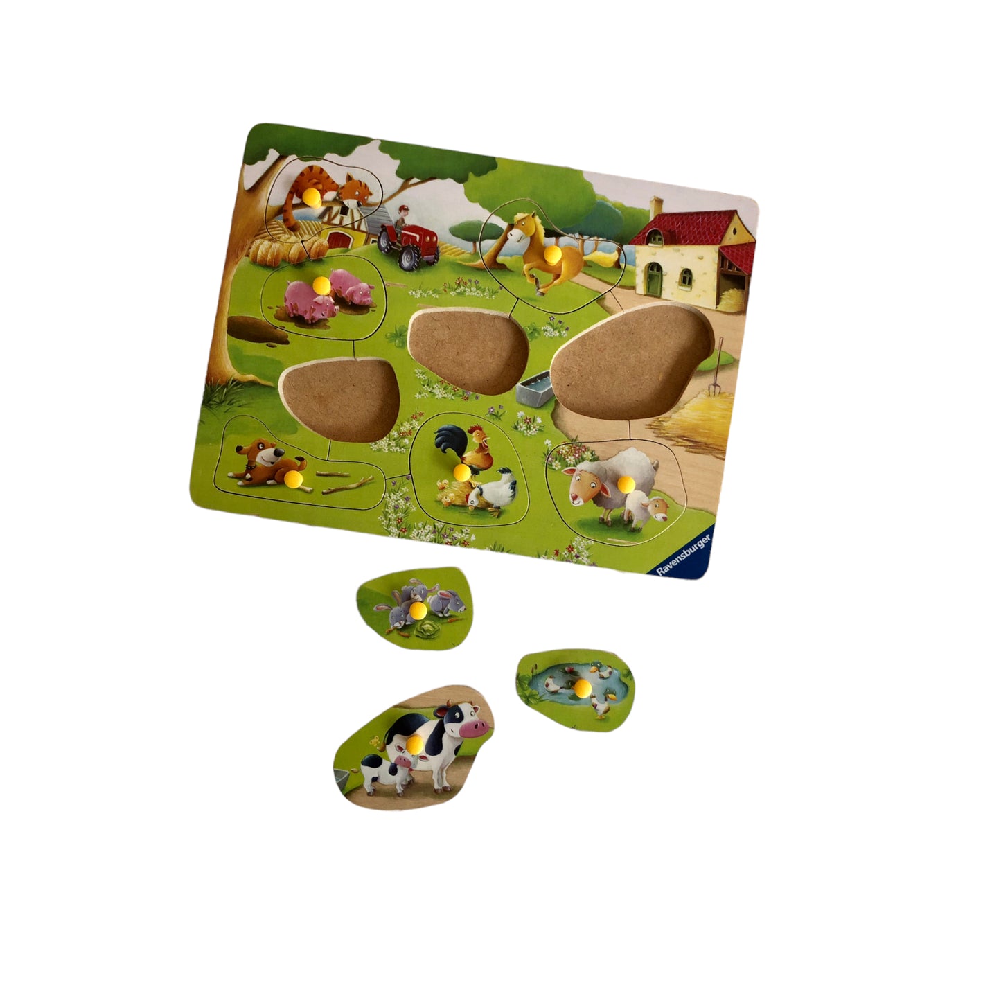 Ravensburger - Mornings on the farm - Wooden Puzzle - 9 pieces