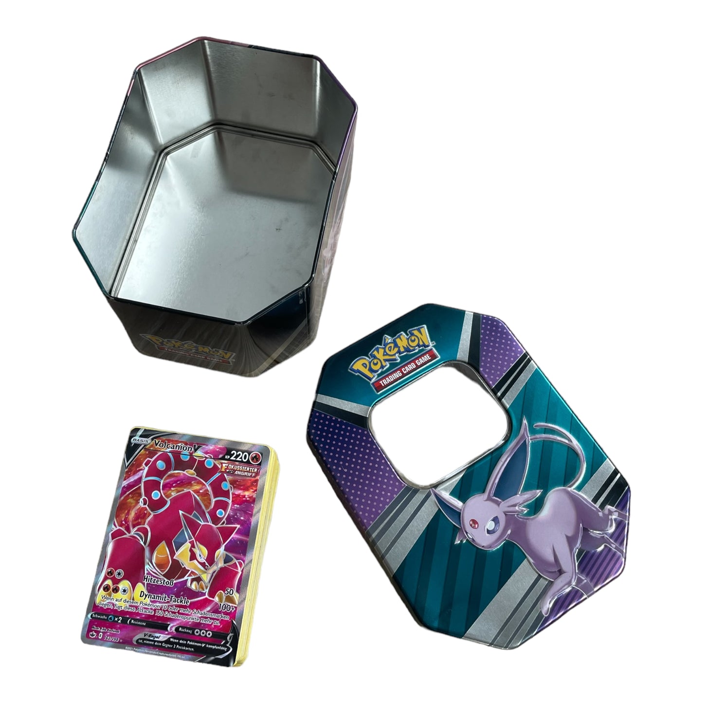 Pokémon - Boîte métal Evoli de 100 cartes - Jeu de cartes à collectionner