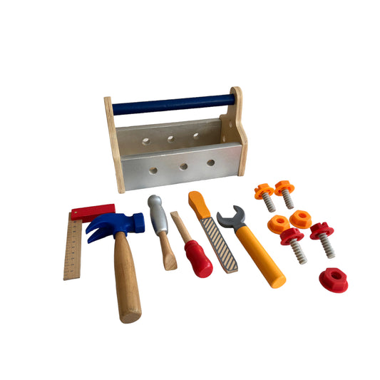 Wooden Construction Tool Box 