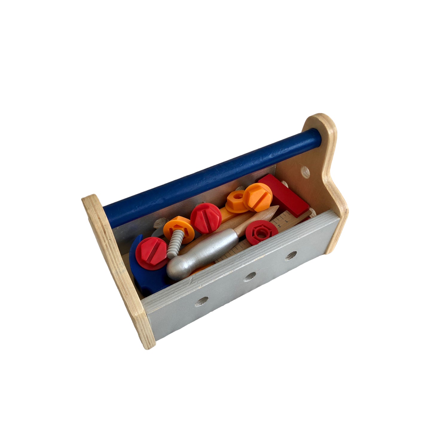 Wooden Construction Tool Box 