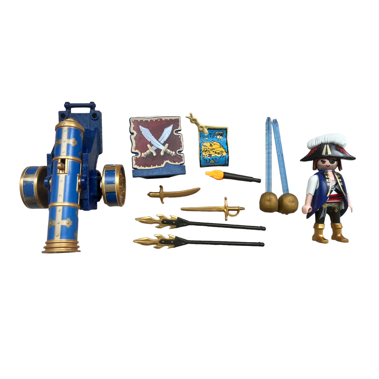 Playmobil ® Pirates - Blue app cannon with pirate officer - 6164