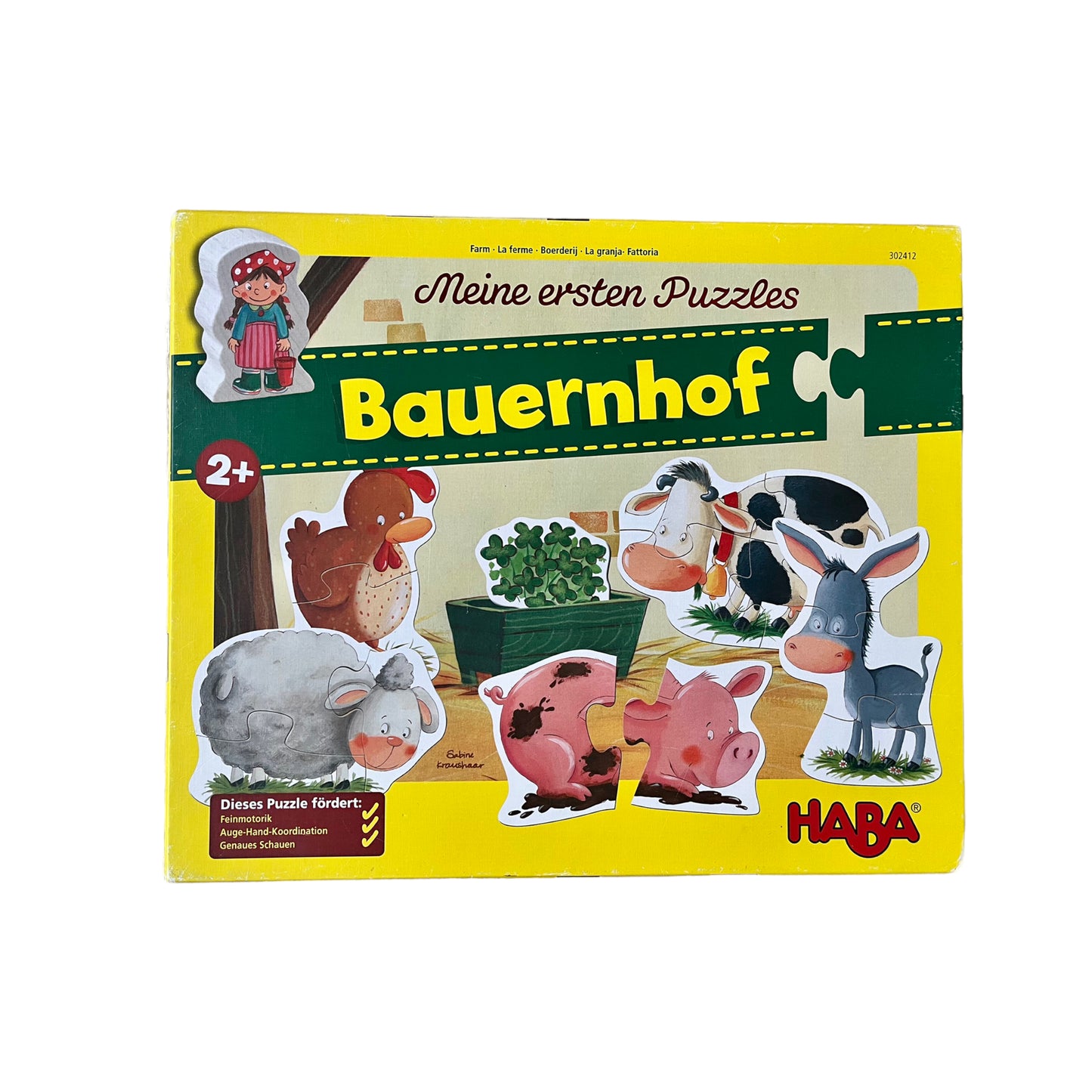 Haba - Mein erstes Puzzle - Bauernhof (2x2, 2x3, 1x4)