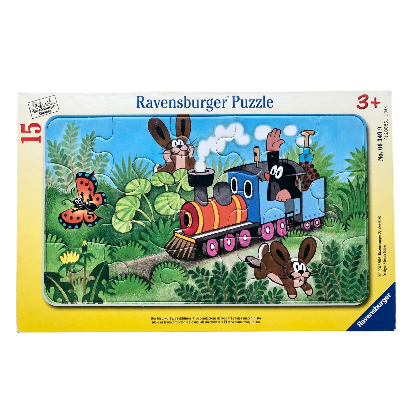 Ravensburger Puzzle - Mole as traincorductor - 15 pieces