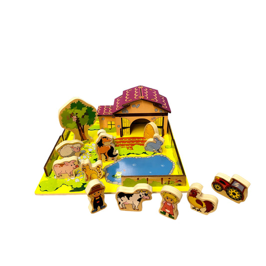 Playtive - Steck Puzzle Farm