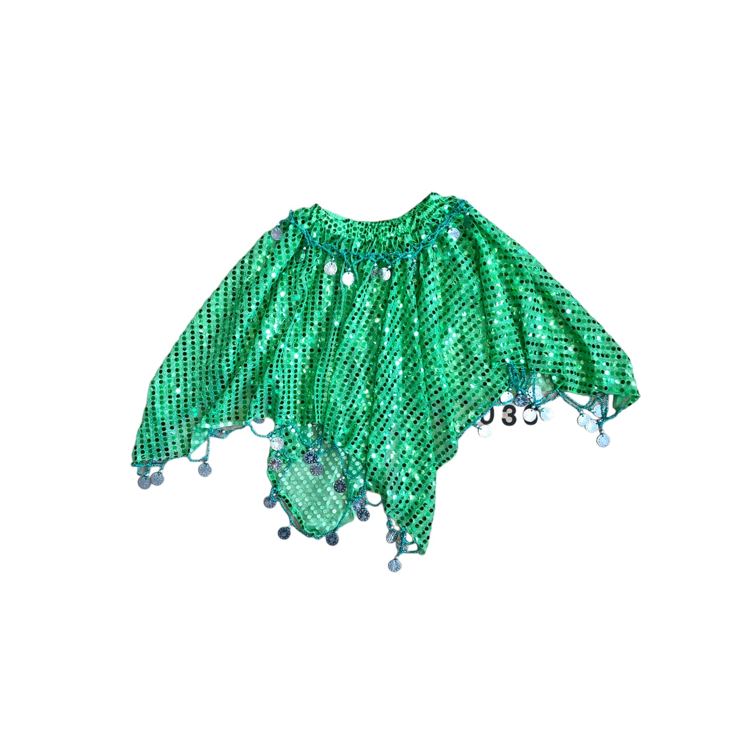 Belly dancer skirt - Green (5/7 years old)