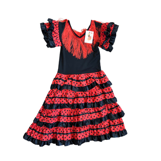 Schwarzes spanisches Kleid (6 Jahre alt)
